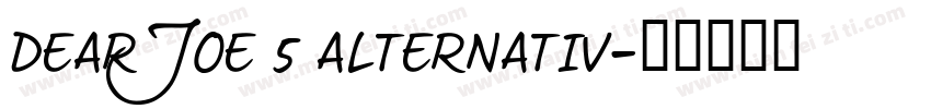 dearJoe 5 alternativ字体转换